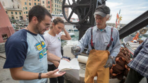 Working with fishermen at Portofino MPA - Photo by Portofino MPA staff.